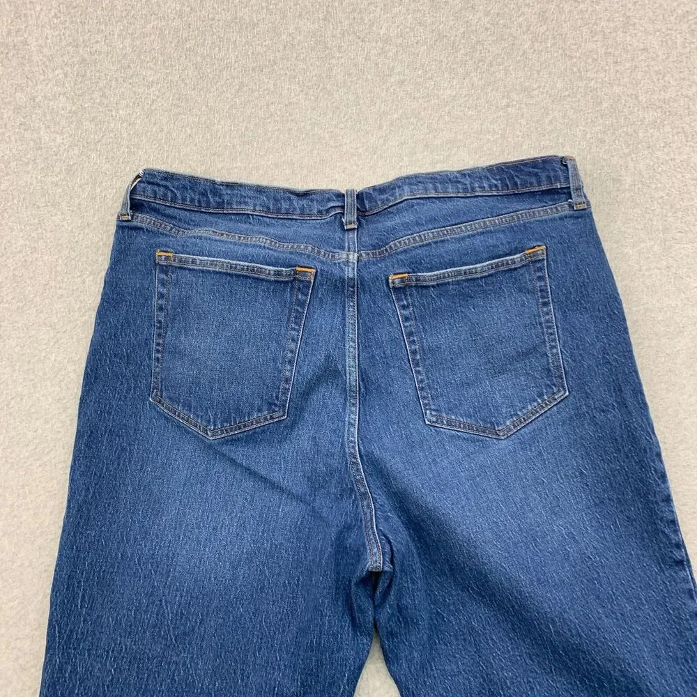 Abercrombie & Fitch Jeans 35/20R 90s Straight Ultra High Rise Stretch Denim - Picture 15 of 16